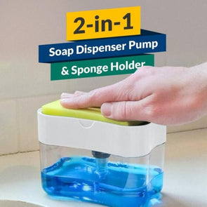 2 In 1 Soap Dispenser Soap Pump With Sponge