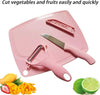 3 In 1 Ceramic Fruit Knife + Peeler + Chopping Board Set