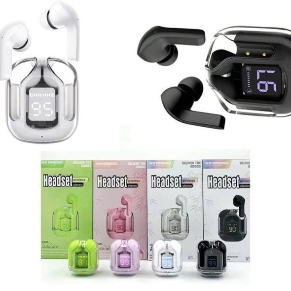 Air31 Earbuds Wireless Crystal Transparent Body