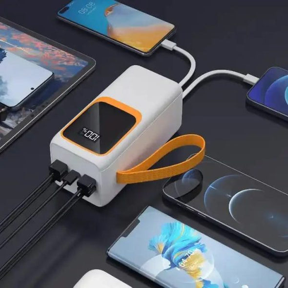 50,000mah – Fast Charging With Built-in Flashlight Power Bank for Mobile And Laptops