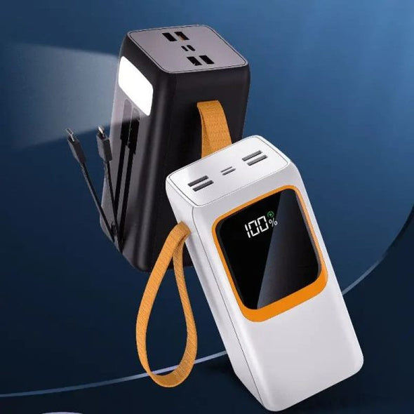 50,000mah – Fast Charging With Built-in Flashlight Power Bank for Mobile And Laptops