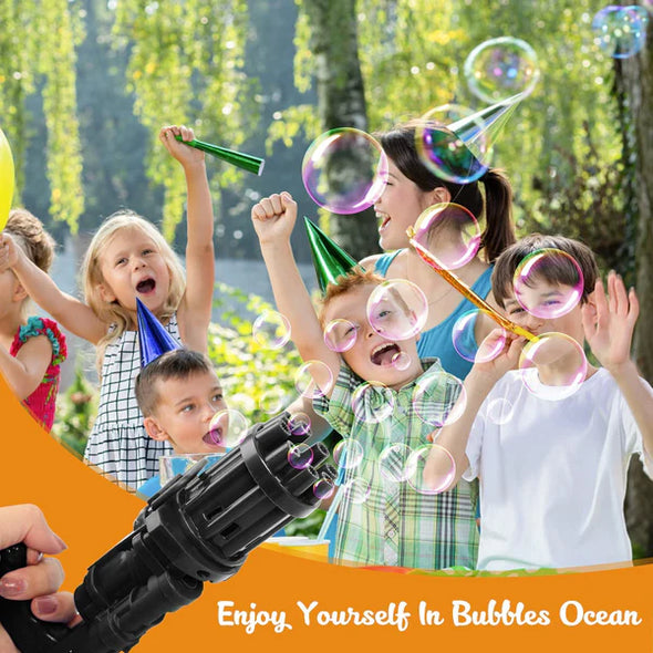 Automatic Bubble Gun 8 Holes