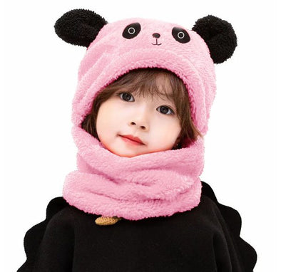 Kids Wool Cap Cartoon Panda Baby