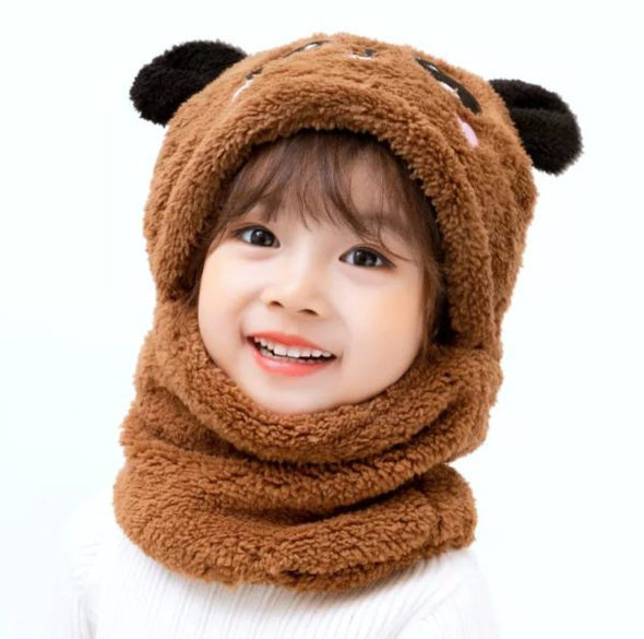 Kids Wool Cap Cartoon Panda Baby