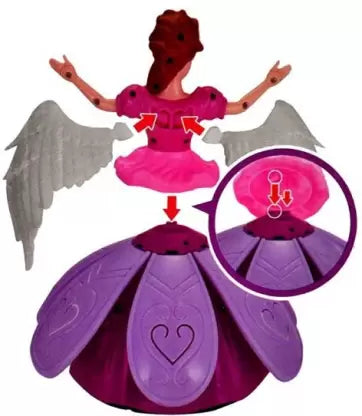 Dancing Angel Doll For Kids Flower Doll With Light and Sound