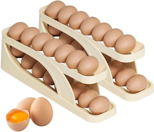 Egg Organizer Automatic Scrolling Egg Rack