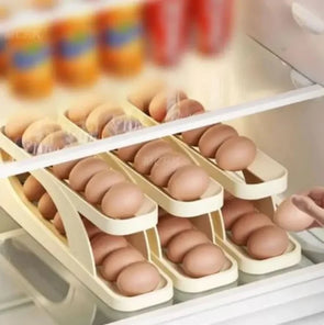 Egg Organizer Automatic Scrolling Egg Rack