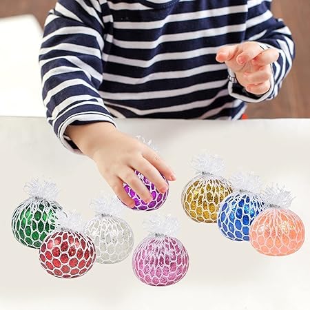 Mesh Stress Balls Squeeze Toys For Hand Therapy