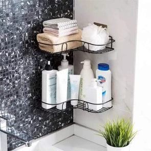 Metal Corner Rack For Bathroom & Kitchen | Shelf Organize