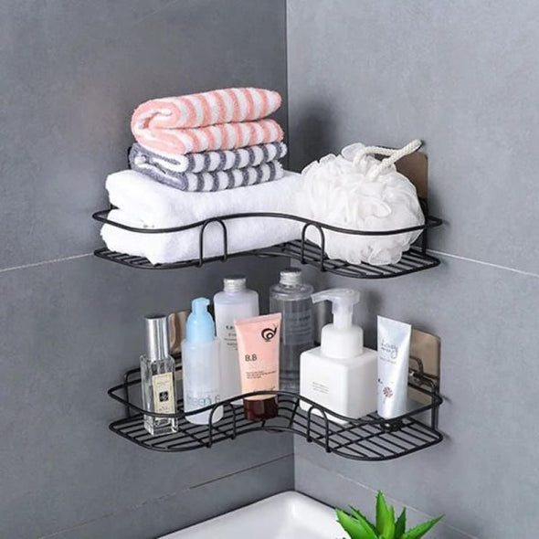 Metal Corner Rack For Bathroom & Kitchen | Shelf Organize