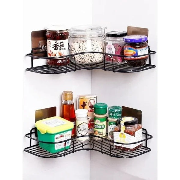 Metal Corner Rack For Bathroom & Kitchen | Shelf Organize