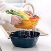 Multi-function Double-layer Draining Storage Basket With Lid