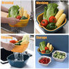 Multi-function Double-layer Draining Storage Basket With Lid