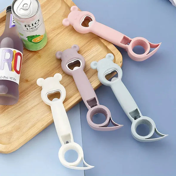 Multifunctional 4 In 1 Bear Bottle Opener