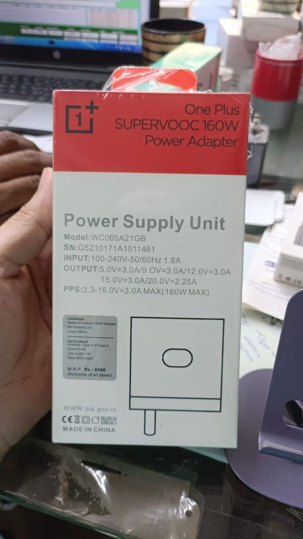 One 1+ Plus 160w Super vooc Super Fast Charging With Type C To C Charging Cable