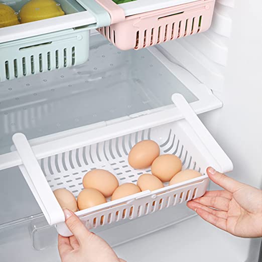 Adjustable Storage Basket For Fridge