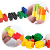 Rocket Educational Rainbow Color Building Blocks Toy For Kids – 192 Pcs