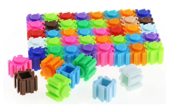 Rocket Educational Rainbow Color Building Blocks Toy For Kids – 192 Pcs