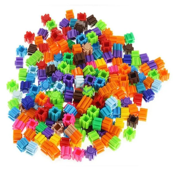 Rocket Educational Rainbow Color Building Blocks Toy For Kids – 192 Pcs