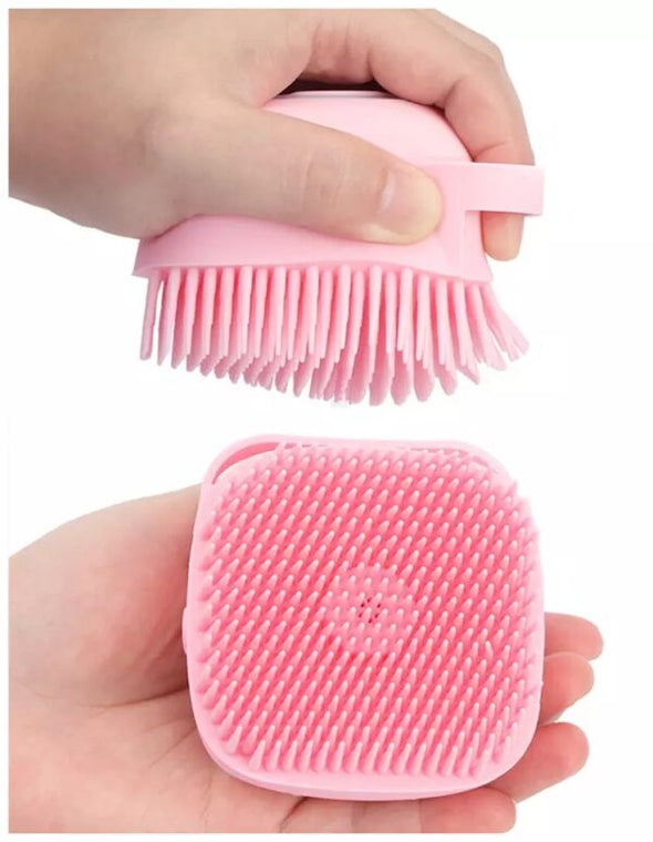 Silicone Bath And Body Shower Brush With Liquid Soap Dispenser