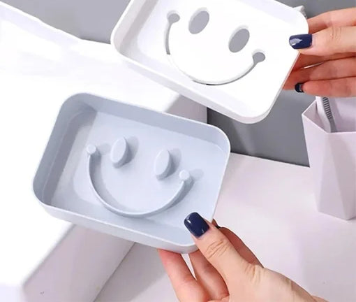 Smiley Double Layer Drain Soap Holder