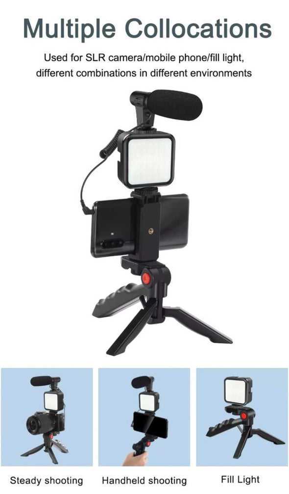 Vlogging Video Making Kit With Light